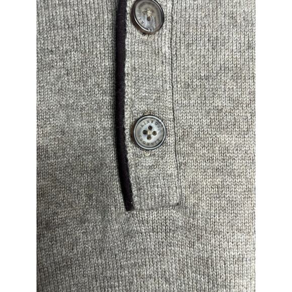 1-13 FORTE CASHMERE Men's Sweater Button Henley Light Brown Size XL - Picture 6 of 11